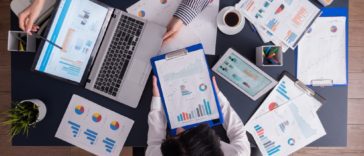 Entrepreneurs working at a startup accelerator program