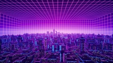 3d metaverse city