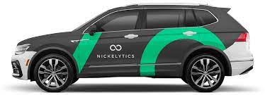 car with Nickelytics name and logo